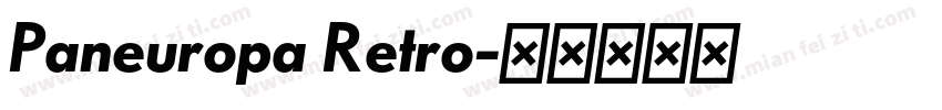Paneuropa Retro字体转换